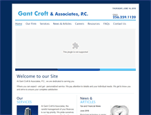 Tablet Screenshot of gant-croft.com